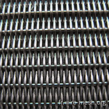Tissu de fil en acier inoxydable à tissage hollandais ordinaire